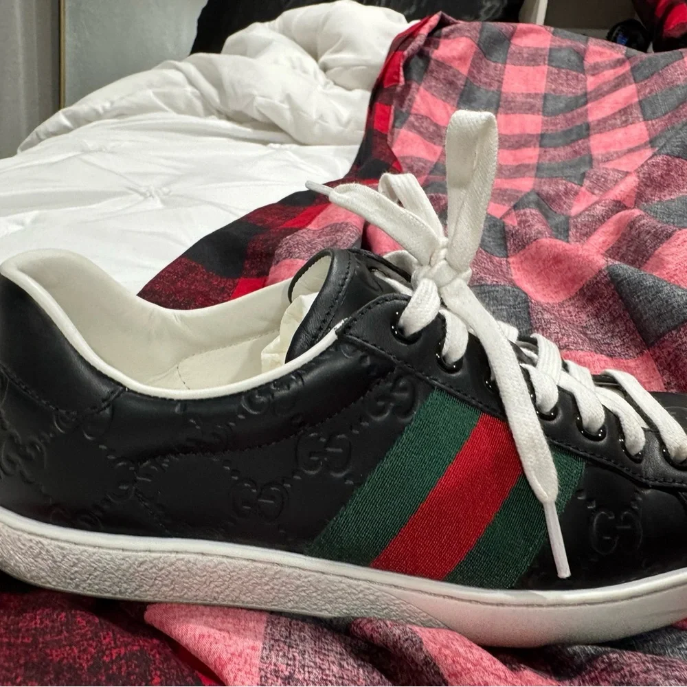 Gucci Classic Tennis Shoes - Men (Size 6.5) Authentic - Picture 3 of 11